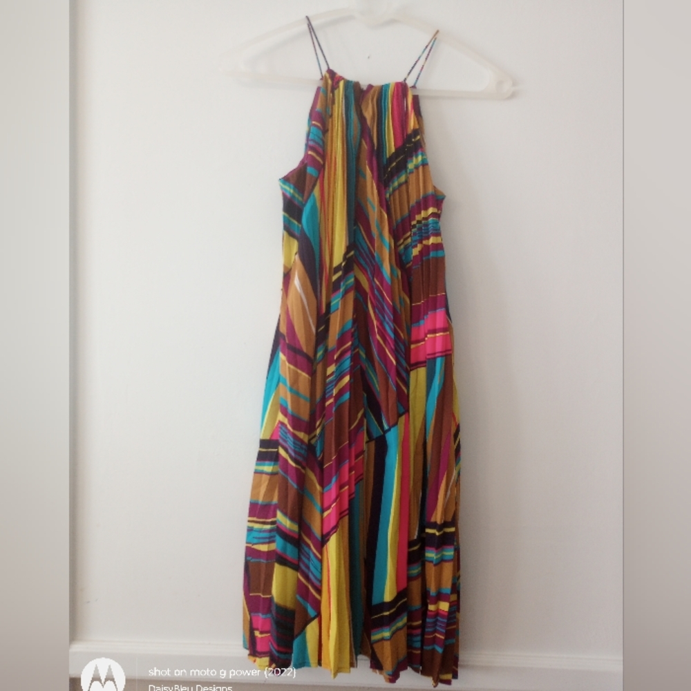 Calvin Klein Multi Color Trapeze Dress Size 2